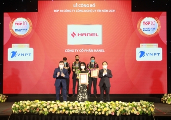 LỄ CÔNG BỐ TOP 10 CÔNG TY CÔNG NGHỆ UY TÍN NĂM 2021 GỌI TÊN HANEL 